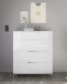 Schubkastenkommode >Santorin< inkl. Gestell, in Weiß - 90x112x40cm (BxHxT)