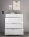 Schubkastenkommode >Santorin< inkl. Gestell, in Weiß - 90x112x40cm (BxHxT)