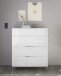 Schubkastenkommode >Santorin< inkl. Gestell, in Weiß - 90x112x40cm (BxHxT)
