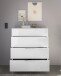 Schubkastenkommode >Santorin< inkl. Gestell, in Weiß - 90x112x40cm (BxHxT)