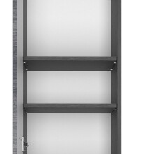 Badmöbel-Set >Arezzo< (3-tlg.) in Rauchsilber / graphit