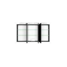 Badmöbel-Set >Arezzo< (3-tlg.) in Rauchsilber / Graphit