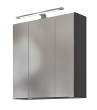 Badmöbel-Set >Arezzo< (3-tlg.) in Rauchsilber / Graphit