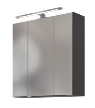 Badmöbel-Set >Arezzo< (3-tlg.) in Rauchsilber / Graphit