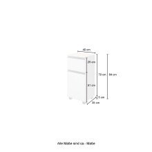 Badmöbel-Set >Arezzo< (5-tlg.) in Rauchsilber...