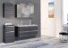 Badmöbel-Set >Arezzo< (5-tlg.) in Rauchsilber / graphit
