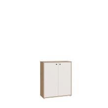 Kommode >KENDRAY< in Mauvelle Eiche Dekor / Sand - 83,7x98,3x34,9cm (BxHxT)