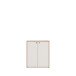 Kommode >KENDRAY< in Mauvelle Eiche Dekor / Sand - 83,7x98,3x34,9cm (BxHxT)
