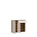 Kommode >KENDRAY< in Mauvelle Eiche Dekor / Sand - 113,4x98,3x34,9cm (BxHxT)