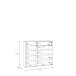 Kommode >KENDRAY< in Mauvelle Eiche Dekor / Sand - 113,4x98,3x34,9cm (BxHxT)