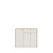 Kommode >KENDRAY< in Mauvelle Eiche Dekor / Sand - 113,4x98,3x34,9cm (BxHxT)