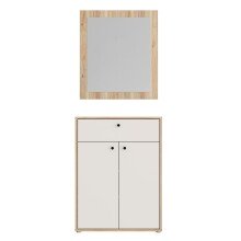 Garderoben-Set >KENDRAY< (2er-Set) in Eiche Dekor /...