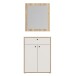 Garderoben-Set >KENDRAY< (2er-Set) in Eiche Dekor / Sand - 73,7x200x34,9 (BxHxT)