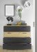 Schubkastenkommode >STARLIGHT< in Anthrazit / Artisan Eiche Dekor - 110x94,8x41 (B/H/T)