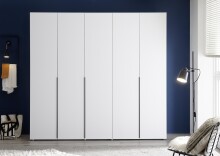 Drehtürenschrank >MARLU< in weiß - 224,8x210x51,6cm (BxHxT)