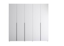 Drehtürenschrank >MARLU< in weiß - 224,8x210x51,6cm (BxHxT)