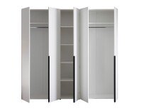 Drehtürenschrank >MARLU< in weiß - 224,8x210x51,6cm (BxHxT)