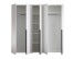 Drehtürenschrank >MARLU< in weiß - 224,8x210x51,6cm (BxHxT)