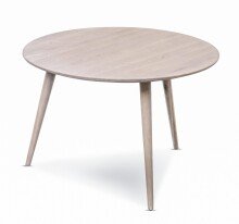 Couchtisch >Oslo< in bianco, Wildeiche massiv -...