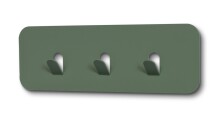 Garderobenleiste >Tilly< in grün, Metall  - 30x10x3cm (BxHxT)
