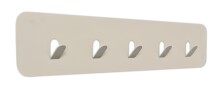 Garderobenleiste >Tilly< in cremweiß, Metall - 50x10x3cm (BxHxT)
