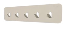 Garderobenleiste >Tilly< in cremweiß, Metall - 50x10x3cm (BxHxT)
