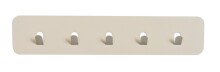 Garderobenleiste >Tilly< in cremweiß, Metall - 50x10x3cm (BxHxT)