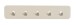 Garderobenleiste >Tilly< in cremweiß, Metall - 50x10x3cm (BxHxT)