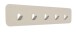Garderobenleiste >Tilly< in cremweiß, Metall - 50x10x3cm (BxHxT)