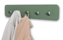 Garderobenleiste >Tilly< in grün, Metall - 50x10x3cm (BxHxT)
