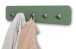 Garderobenleiste >Tilly< in grün, Metall - 50x10x3cm (BxHxT)