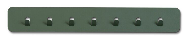 Garderobenleiste >Tilly< in grün, Metall - 70x10x3cm (BxHxT)