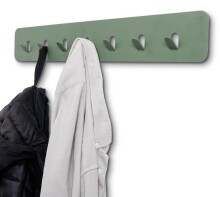 Garderobenleiste >Tilly< in grün, Metall - 70x10x3cm (BxHxT)