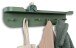 Wandgarderobe >Jil< in grün, Metall - 70x15x12cm (BxHxT)
