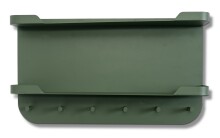 Wandgarderobe >Jil< in grün, Metall -...