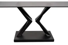 Couchtisch >Tara< in schwarz, Metalls/MDF/Glas -...