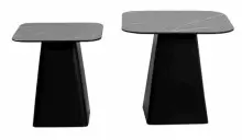 Satztisch >Lissi< (2er-Set) in schwarz, Metall -...