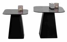 Satztisch >Lissi< (2er-Set) in schwarz, Metall - 50x46x50cm (BxHxT)