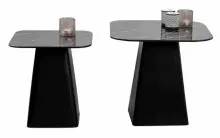 Satztisch >Lissi< (2er-Set) in schwarz, Metall -...