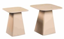 Satztisch >Lissi< (2er-Set) in cremeweiß, Metall - 50x52x50cm (BxHxT)