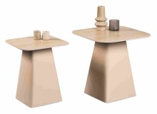 Satztisch >Lissi< (2er-Set) in cremeweiß, Metall - 50x52x50cm (BxHxT)