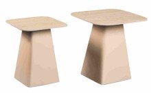 Satztisch >Lissi< (2er-Set) in cremeweiß, Metall - 50x52x50cm (BxHxT)