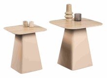 Satztisch >Lissi< (2er-Set) in cremeweiß, Metall - 50x52x50cm (BxHxT)