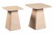 Satztisch >Lissi< (2er-Set) in cremeweiß, Metall - 50x52x50cm (BxHxT)