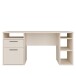 Schreibtisch >TEZAUR< in sandfarbig - 160x75,7x72cm (BxHxT)