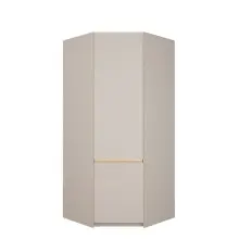 Eckkleiderschrank >SQUERE< Mauvella Eiche Dekor /...