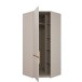 Eckkleiderschrank >SQUERE< Mauvella Eiche Dekor / Sand - 88,5x197,4x88,5 (BxHxT)