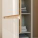 Eckkleiderschrank >SQUERE< Mauvella Eiche Dekor / Sand - 88,5x197,4x88,5 (BxHxT)