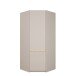 Eckkleiderschrank >SQUERE< Mauvella Eiche Dekor / Sand - 88,5x197,4x88,5 (BxHxT)