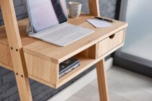 Regal-Schreibtisch >Max< in Eiche, Massivholz - 69x170x48cm (BxHxT)